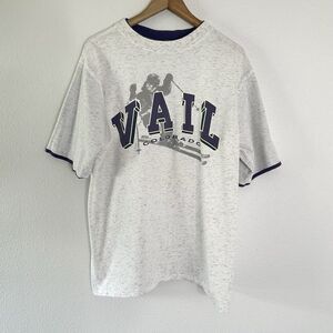 Vintage Vail Colorado Major League Ski T-Shirt Men’s Size L/XL 90’s